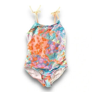 Cat & Jack | Tropical Floral One Piece Swimsuit (M) 🌺